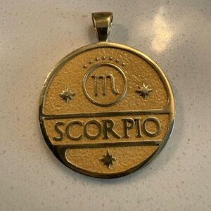 Gold Scorpio Pendant